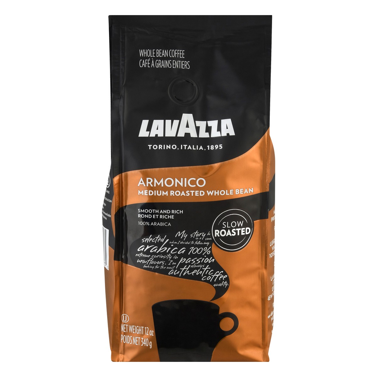 slide 1 of 11, Lavazza Medium Roasted Whole Bean Armonico Coffee 12 oz, 12 oz