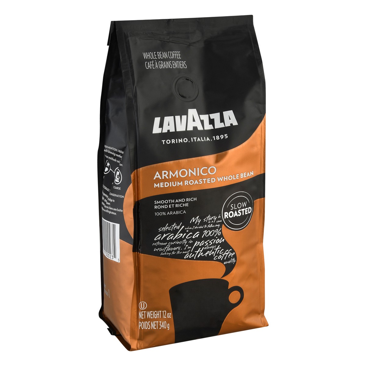 slide 6 of 11, Lavazza Medium Roasted Whole Bean Armonico Coffee 12 oz, 12 oz