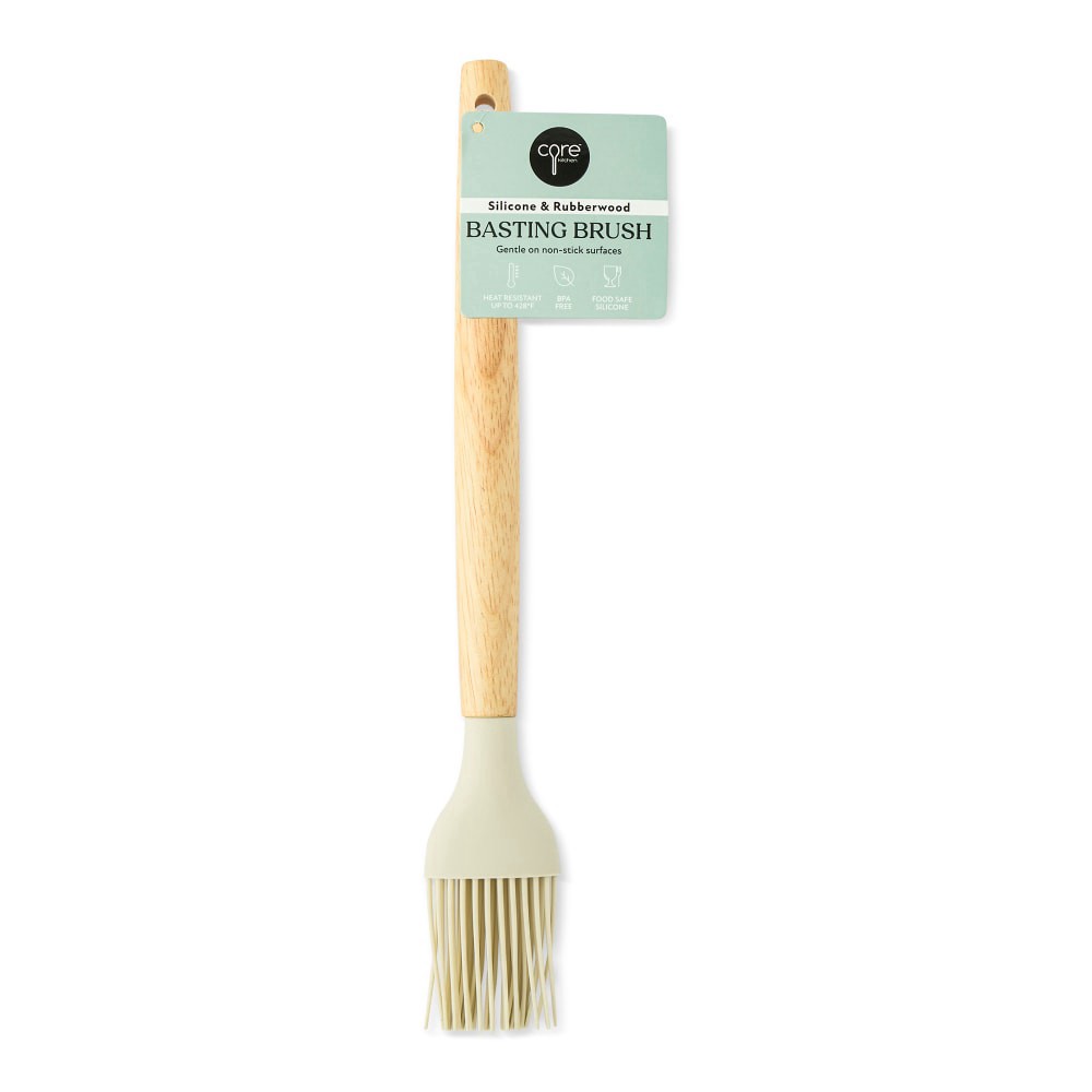 slide 2 of 3, Core Kitchen Silicone Basting Brush - Beige, 1 ct