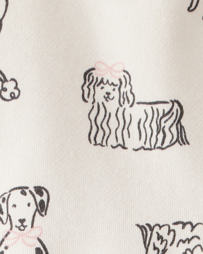 slide 2 of 3, Carter's Baby Girl DayDream Fleece Puppy Knit Dress - Ivory Cream 12M, 1 ct