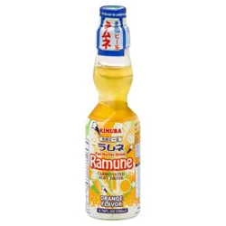 Kimura Ramune Orange Drink - 6.76 fl oz