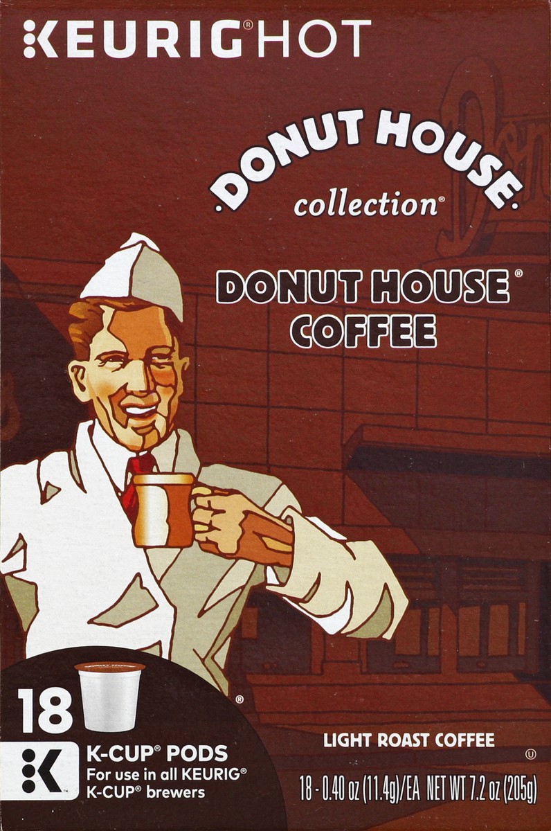 slide 3 of 6, Donut House Collection Light Roast Coffee Cup Pods, 18 ct