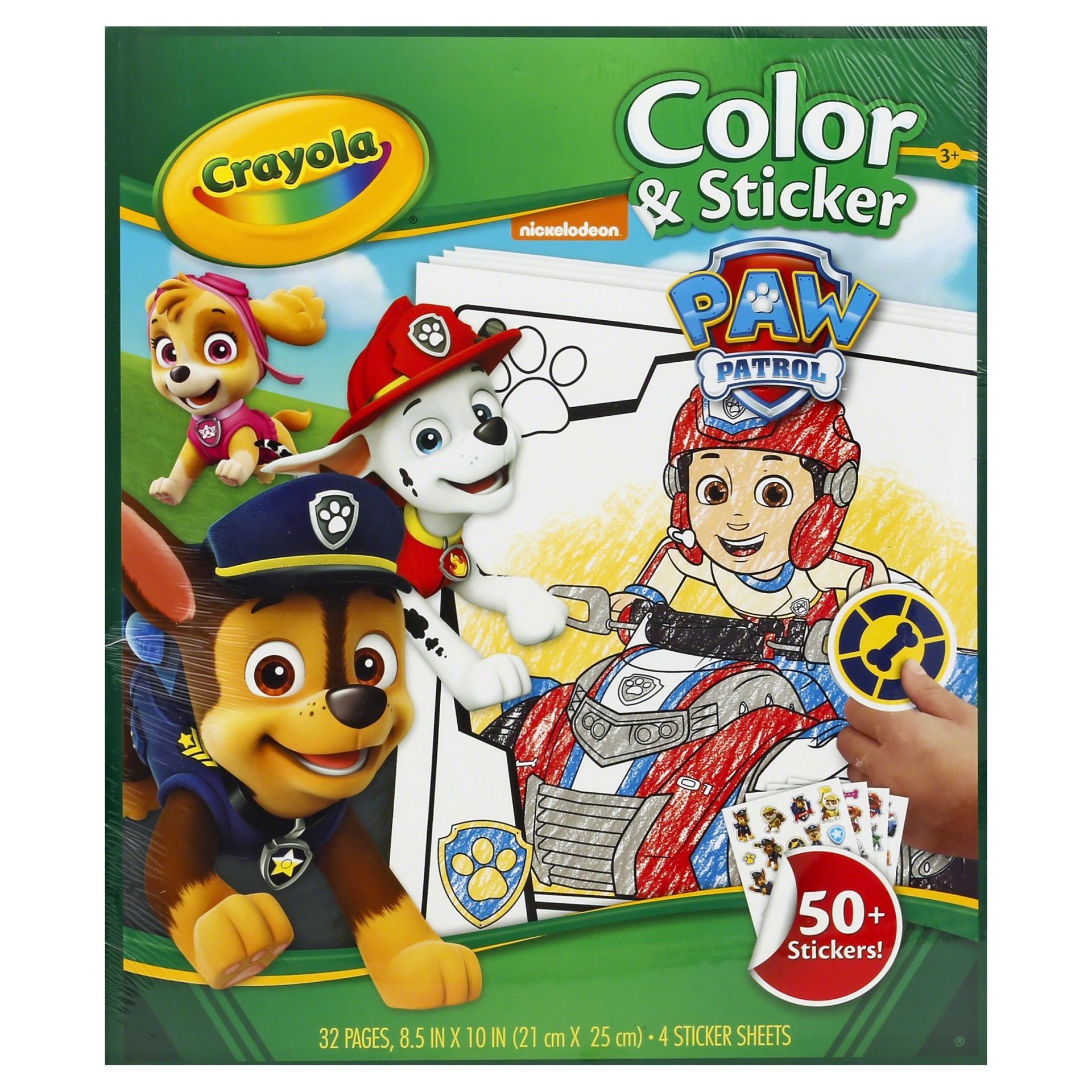 slide 1 of 1, Crayola Nickelodeon PAW Patrol Color and Sticker Activity Book , 8.5 in x 10 in