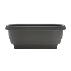 Bloem Deck Rail Planter 24" Charcoal