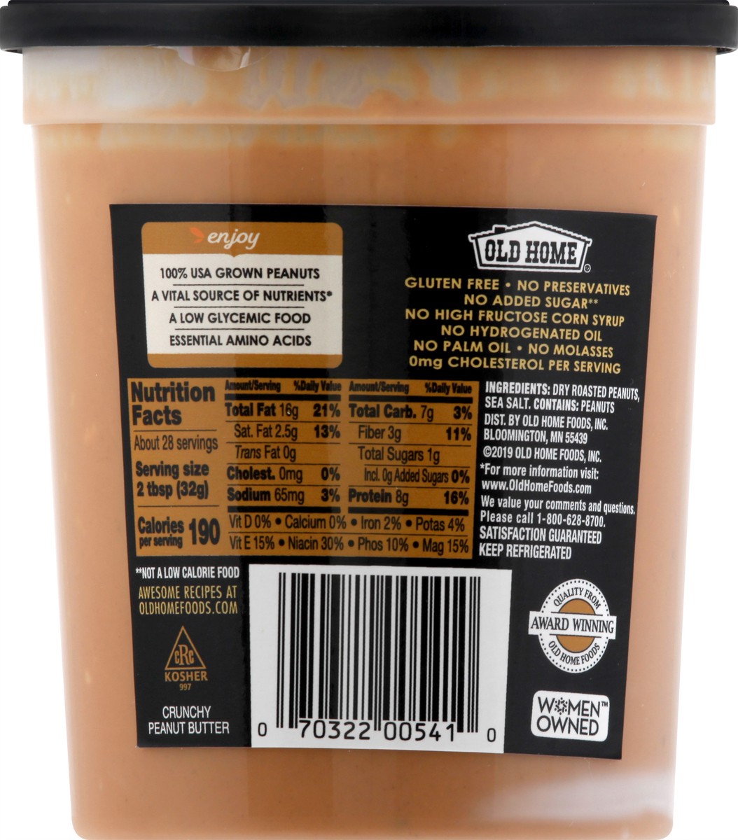 slide 13 of 13, Old Home Crunchy All Nat Peanutbutter, 32 oz