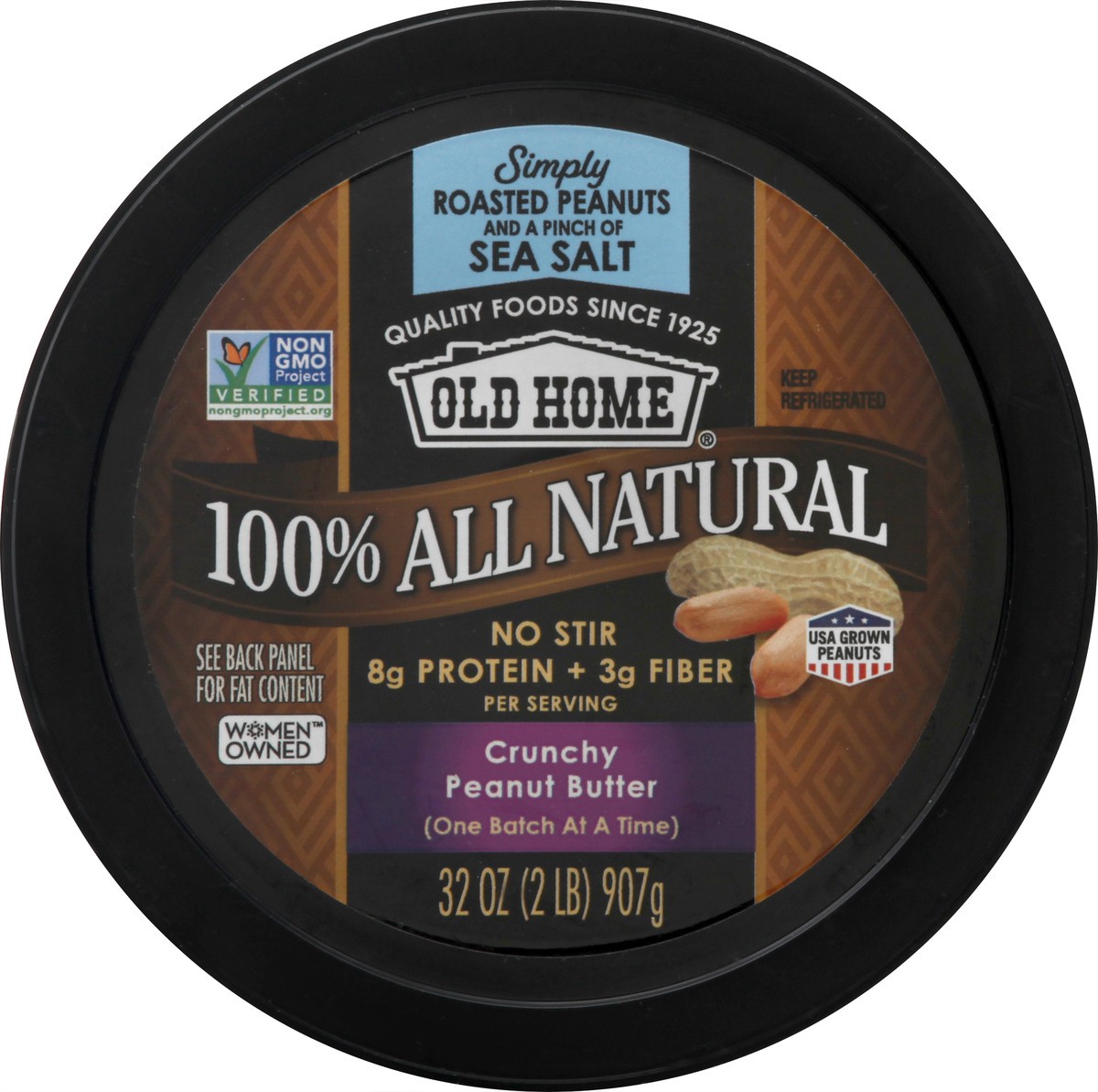 slide 5 of 13, Old Home Crunchy All Nat Peanutbutter, 32 oz