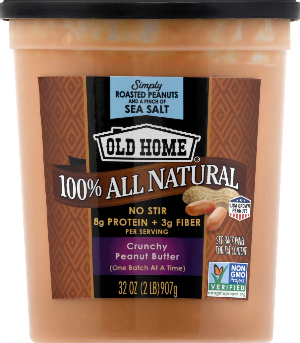 slide 4 of 13, Old Home Crunchy All Nat Peanutbutter, 32 oz