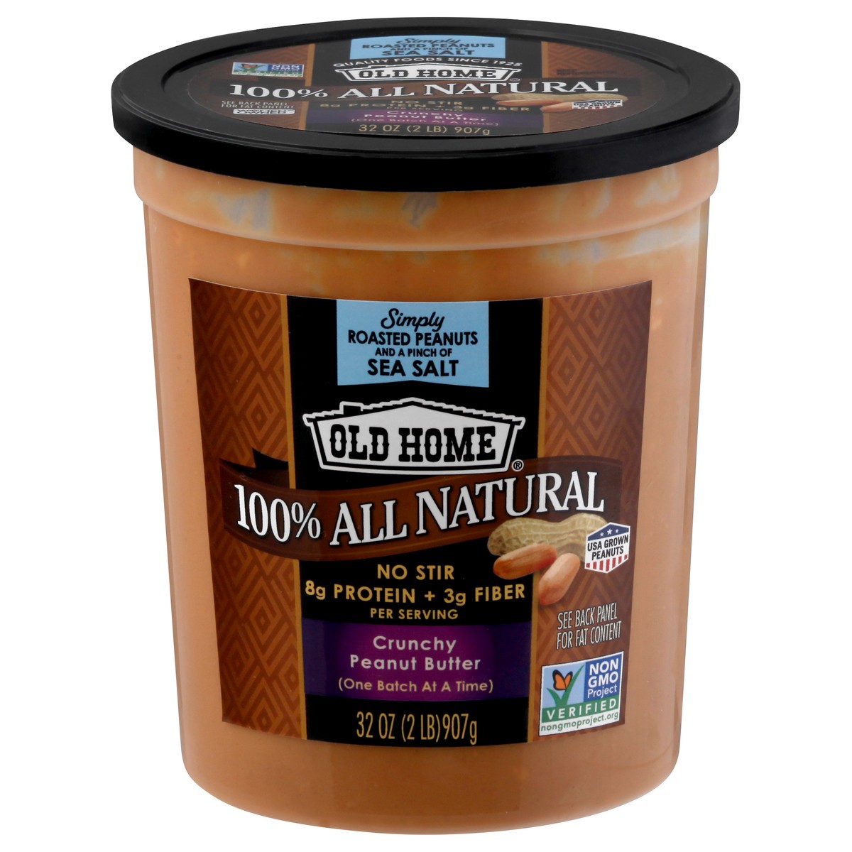 slide 8 of 13, Old Home Crunchy All Nat Peanutbutter, 32 oz