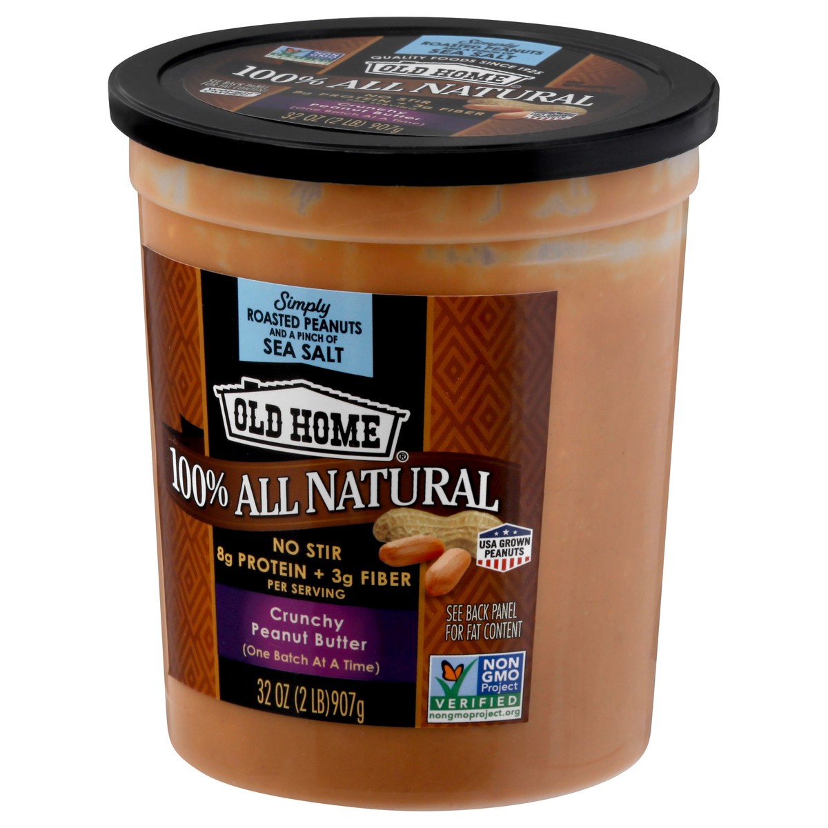 slide 12 of 13, Old Home Crunchy All Nat Peanutbutter, 32 oz