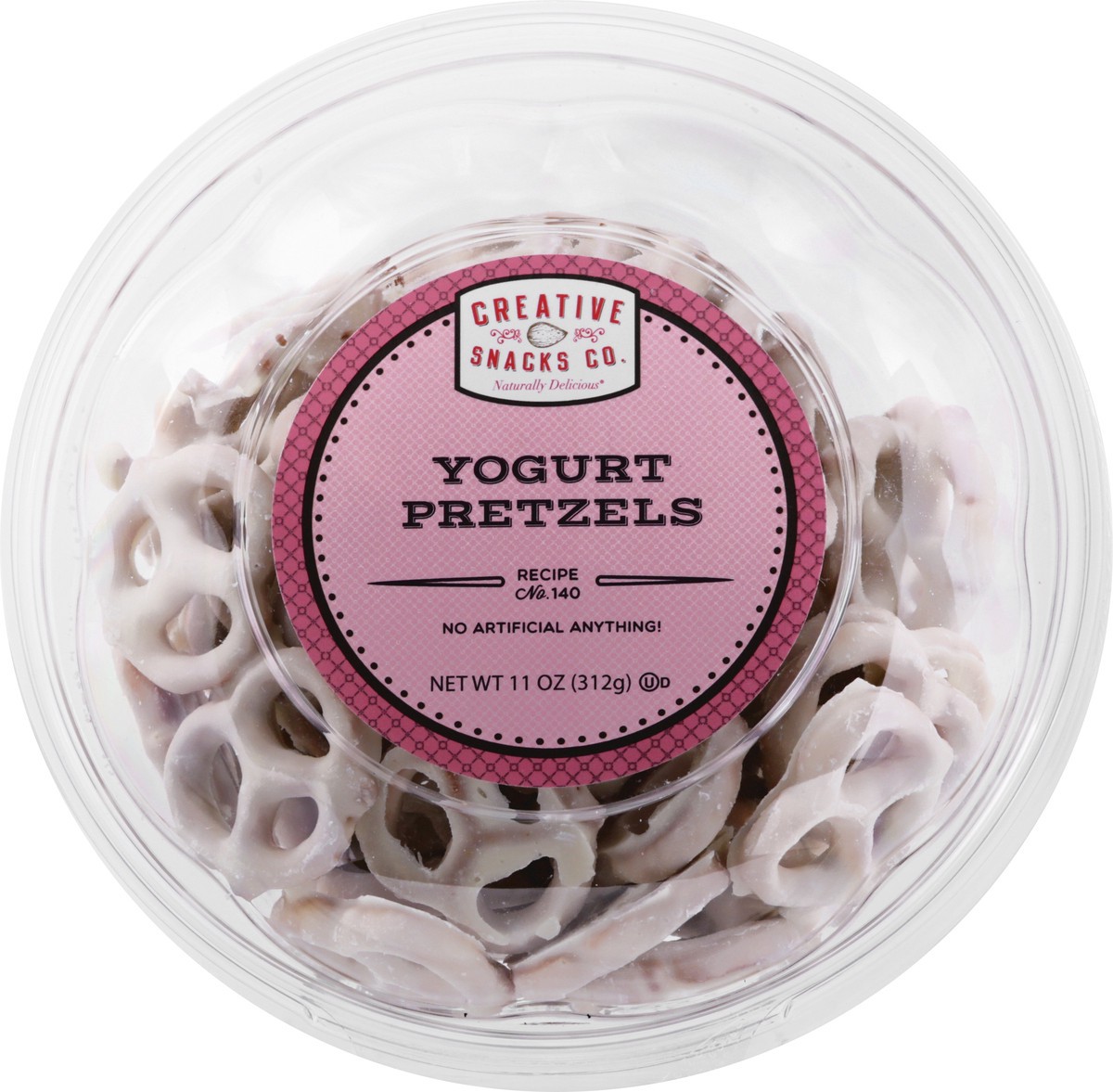 slide 1 of 12, Creative Snacks Naturally Delicious Yogurt Pretzels 11 oz, 7 oz