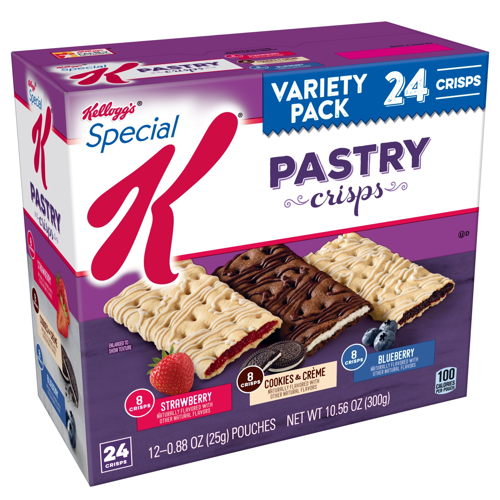 slide 1 of 7, Special K Pastry Crisps Variety Pack, 10.56 oz