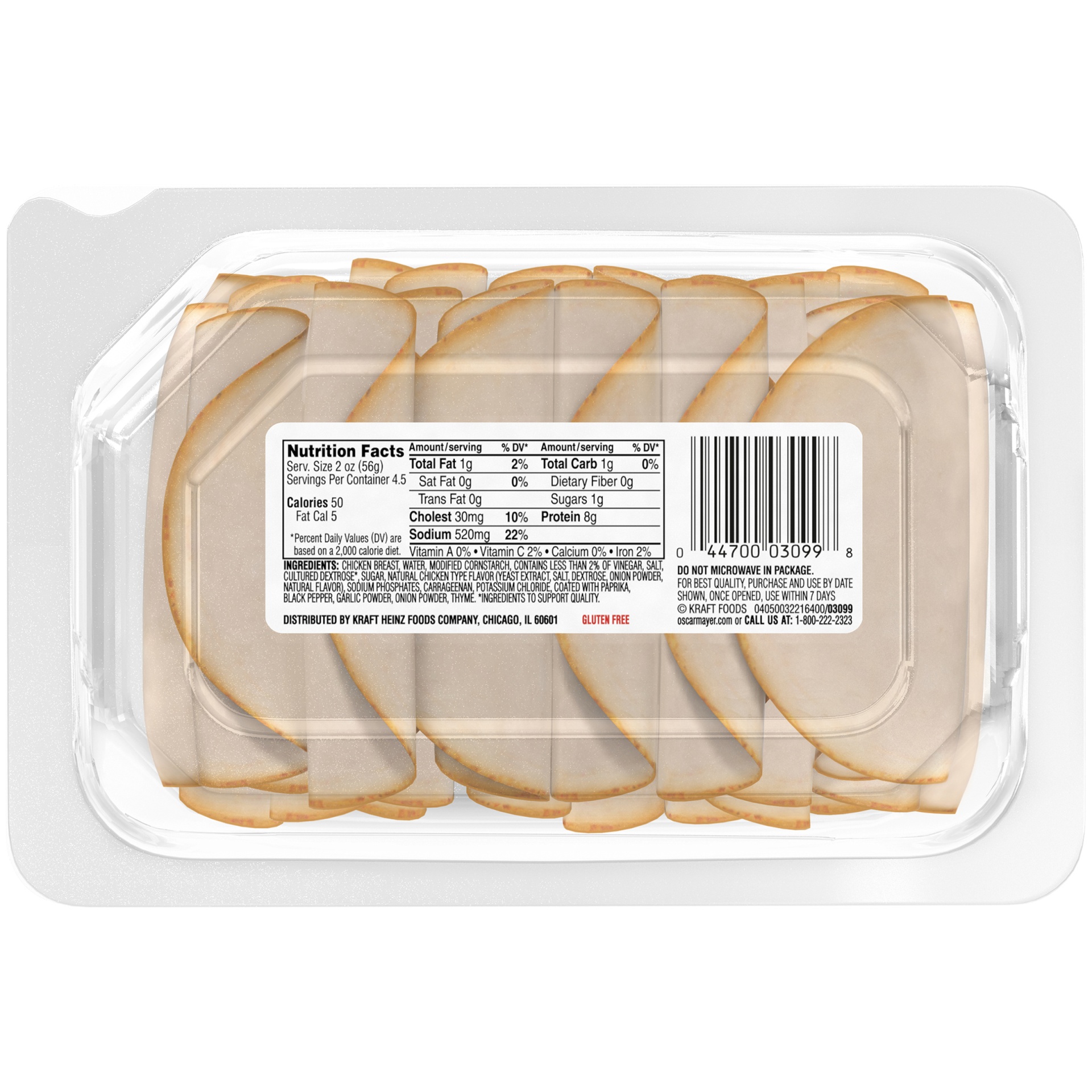slide 9 of 11, Oscar Mayer Deli Fresh Rotisserie Seasoned Chicken Breast, for a Low Carb Lifestyle Tray, 9 oz