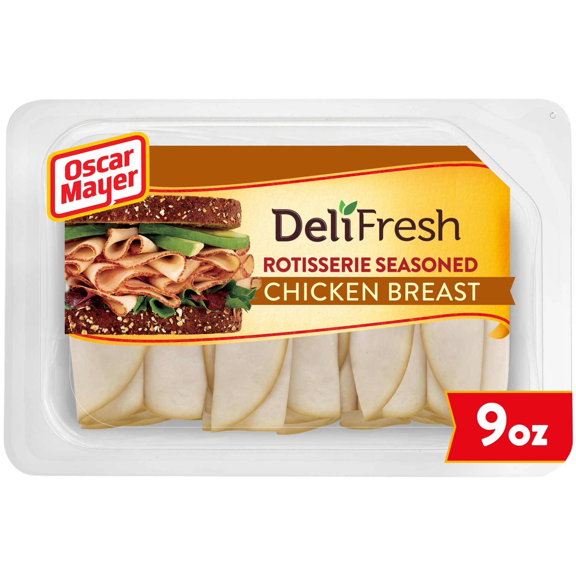 slide 1 of 11, Oscar Mayer Deli Fresh Rotisserie Seasoned Chicken Breast, for a Low Carb Lifestyle Tray, 9 oz