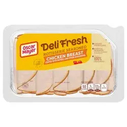 Oscar Mayer Deli Fresh Rotisserie Seasoned Chicken Breast, for a Low Carb Lifestyle, 9 oz Tray