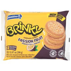Colombina Brinky Passion Fruit Sandwich Cookies - 12 x 4 Cookie Packs