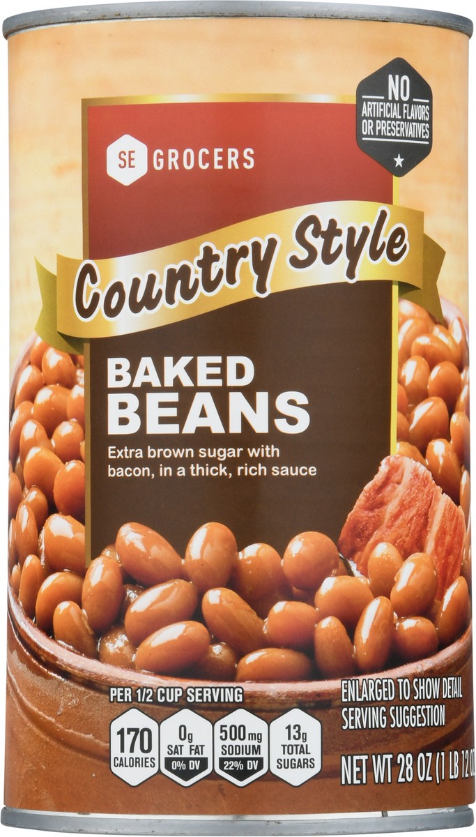 slide 13 of 13, SE Grocers Cntry Style Bked Bns, 28 oz