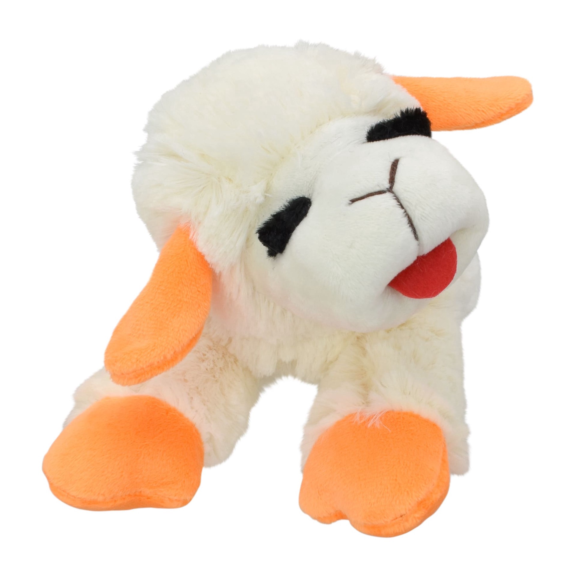 slide 1 of 1, Multipet International Retro Lamb Chop with Neon Orange Ears and Paws for Dogs, MED