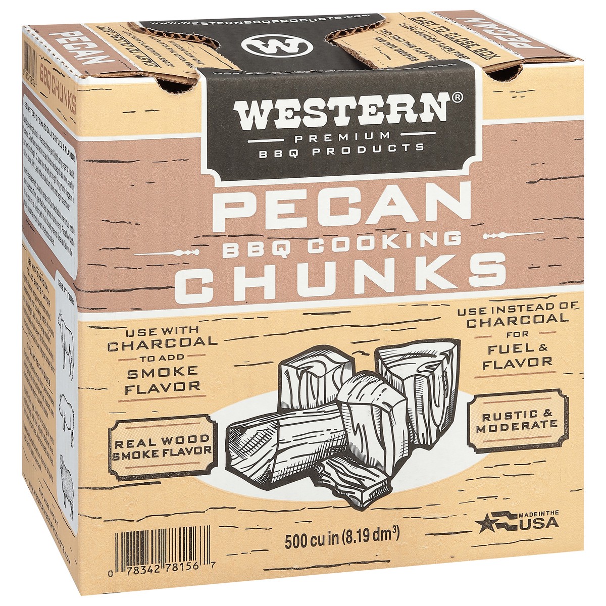 slide 7 of 10, Western Premium BBQ Products Pecan BBQ Cooking Chunks 1 ea, 1 ct