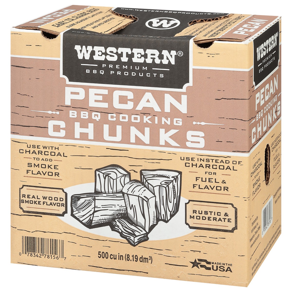 slide 2 of 10, Western Premium BBQ Products Pecan BBQ Cooking Chunks 1 ea, 1 ct
