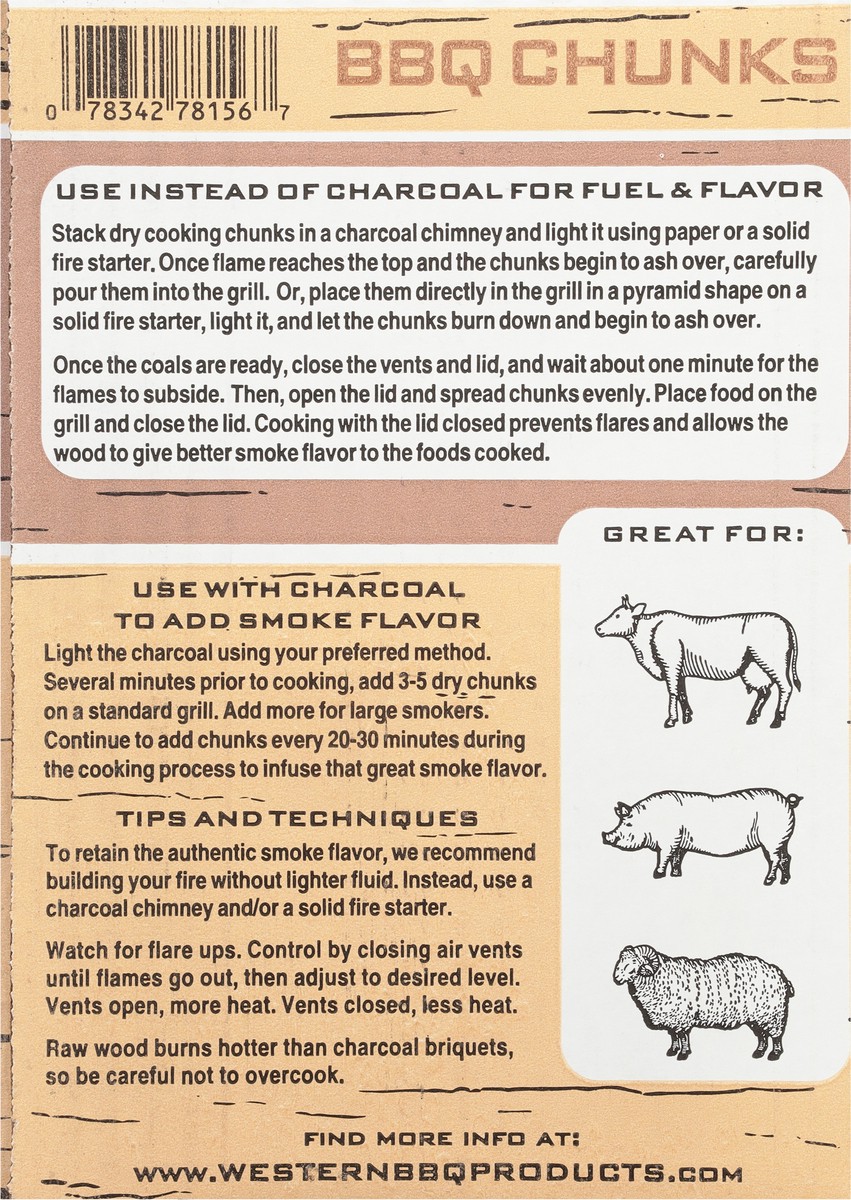 slide 5 of 10, Western Premium BBQ Products Pecan BBQ Cooking Chunks 1 ea, 1 ct