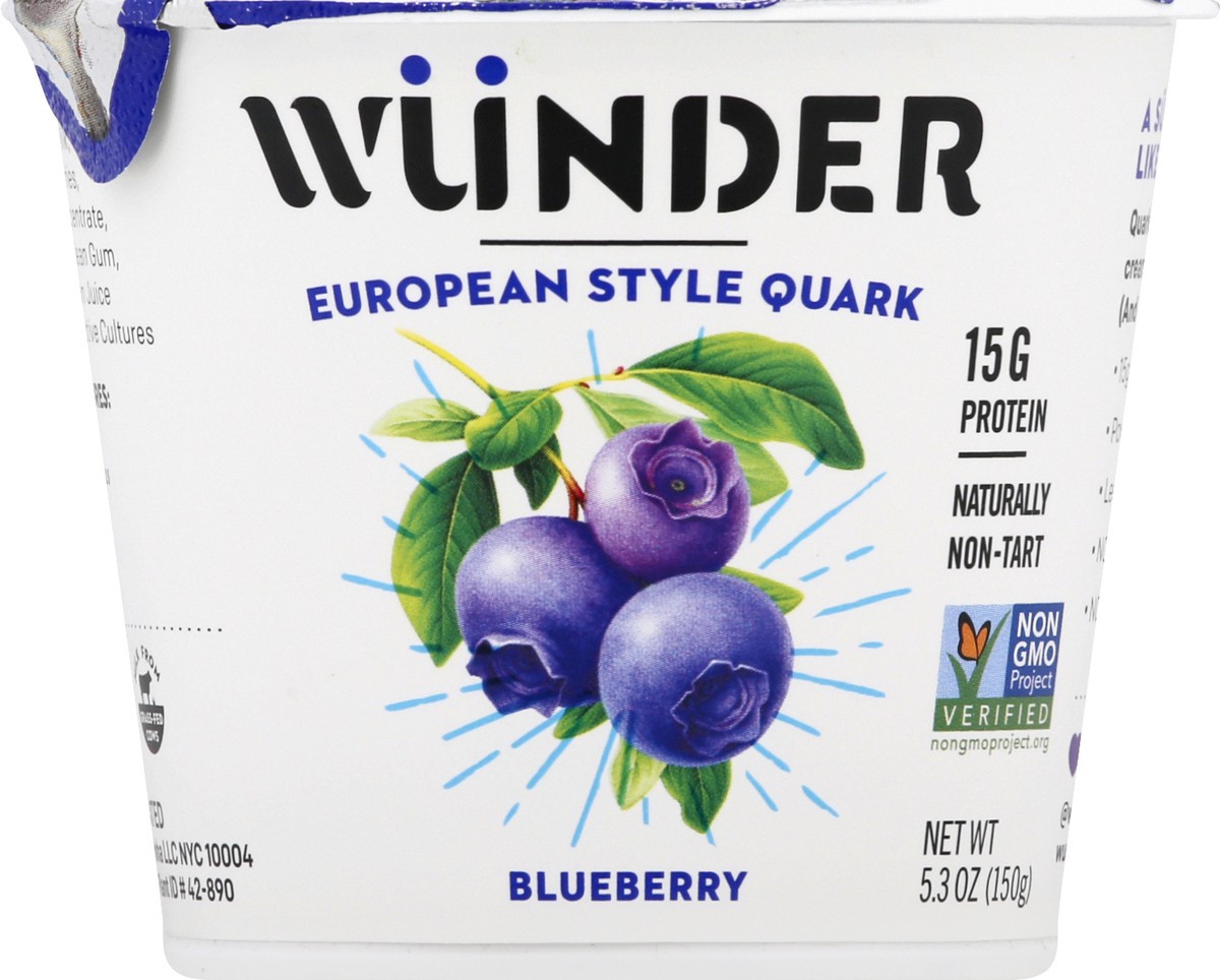 slide 1 of 10, Wünder Creamery European Style Blueberry Quark 5.3 oz, 5.3 oz