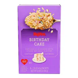 Hy-Vee Birthday Cake Instant Oatmeal, 8-1.51 Oz Packets