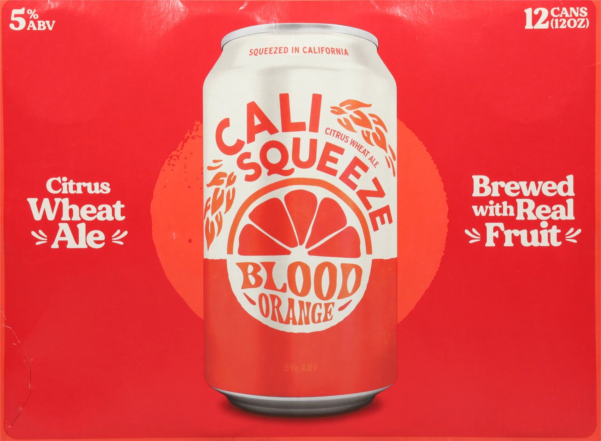 slide 3 of 11, Cali Squeeze Blood Orange Beer 12 - 12 oz Cans, 12 ct