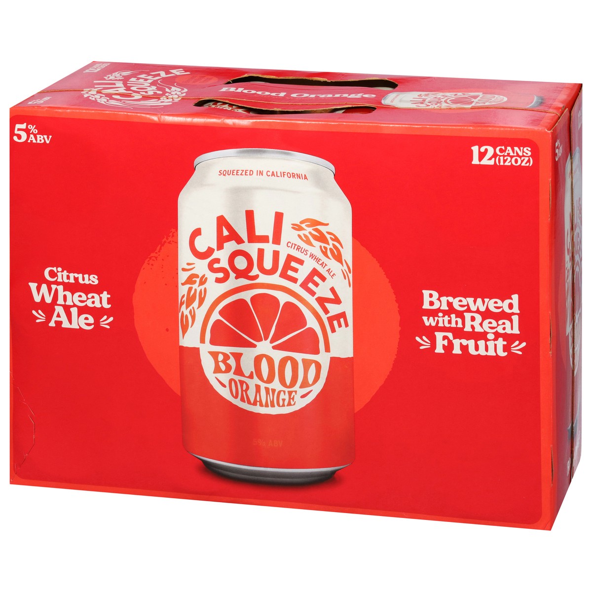 slide 9 of 11, Cali Squeeze Blood Orange Beer 12 - 12 oz Cans, 12 ct