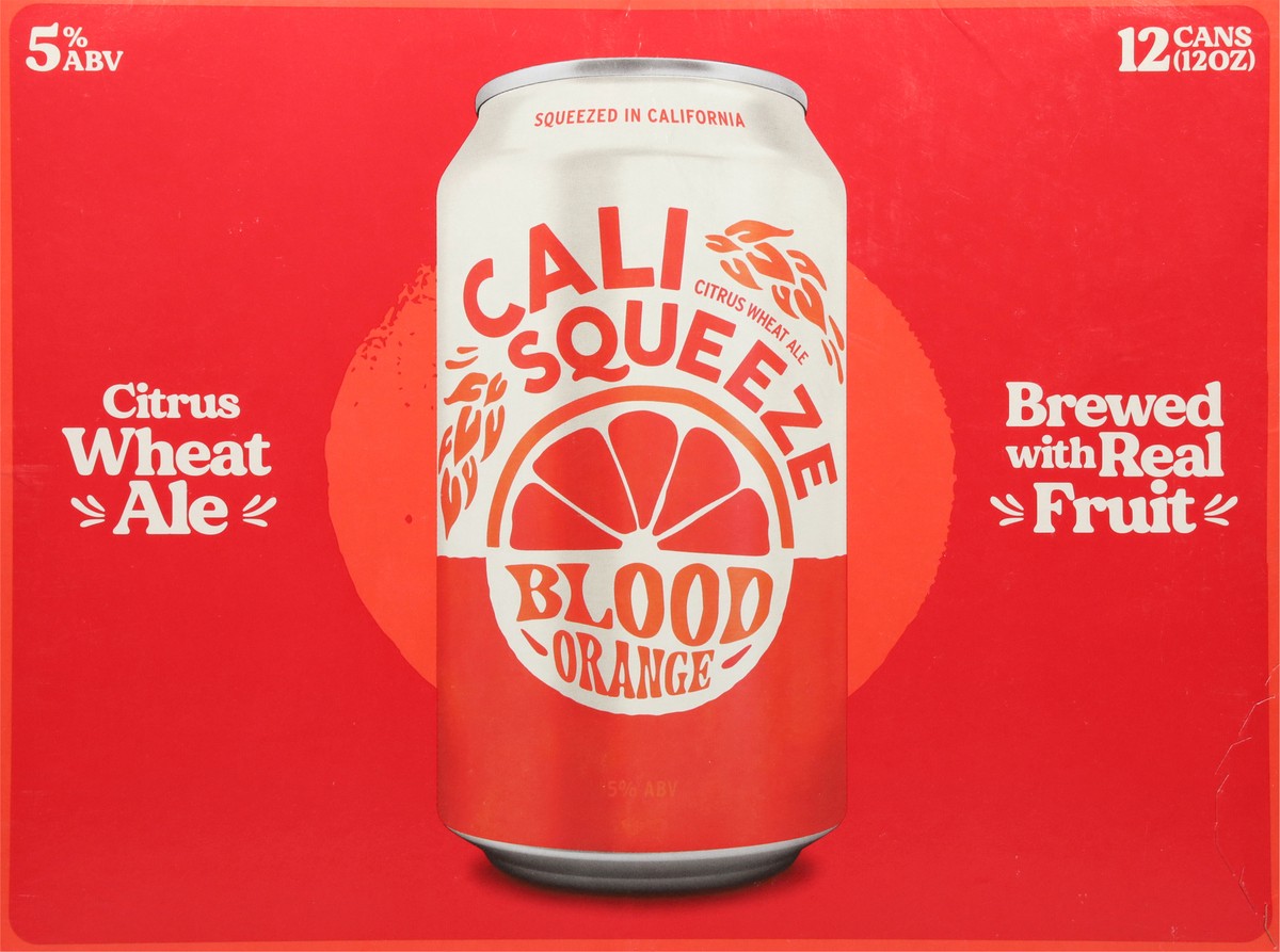 slide 10 of 11, Cali Squeeze Blood Orange Beer 12 - 12 oz Cans, 12 ct
