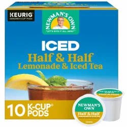 Newman's Own ICED Half & Half Lemonade and Iced Tea K-Cup Pods, 10 ct