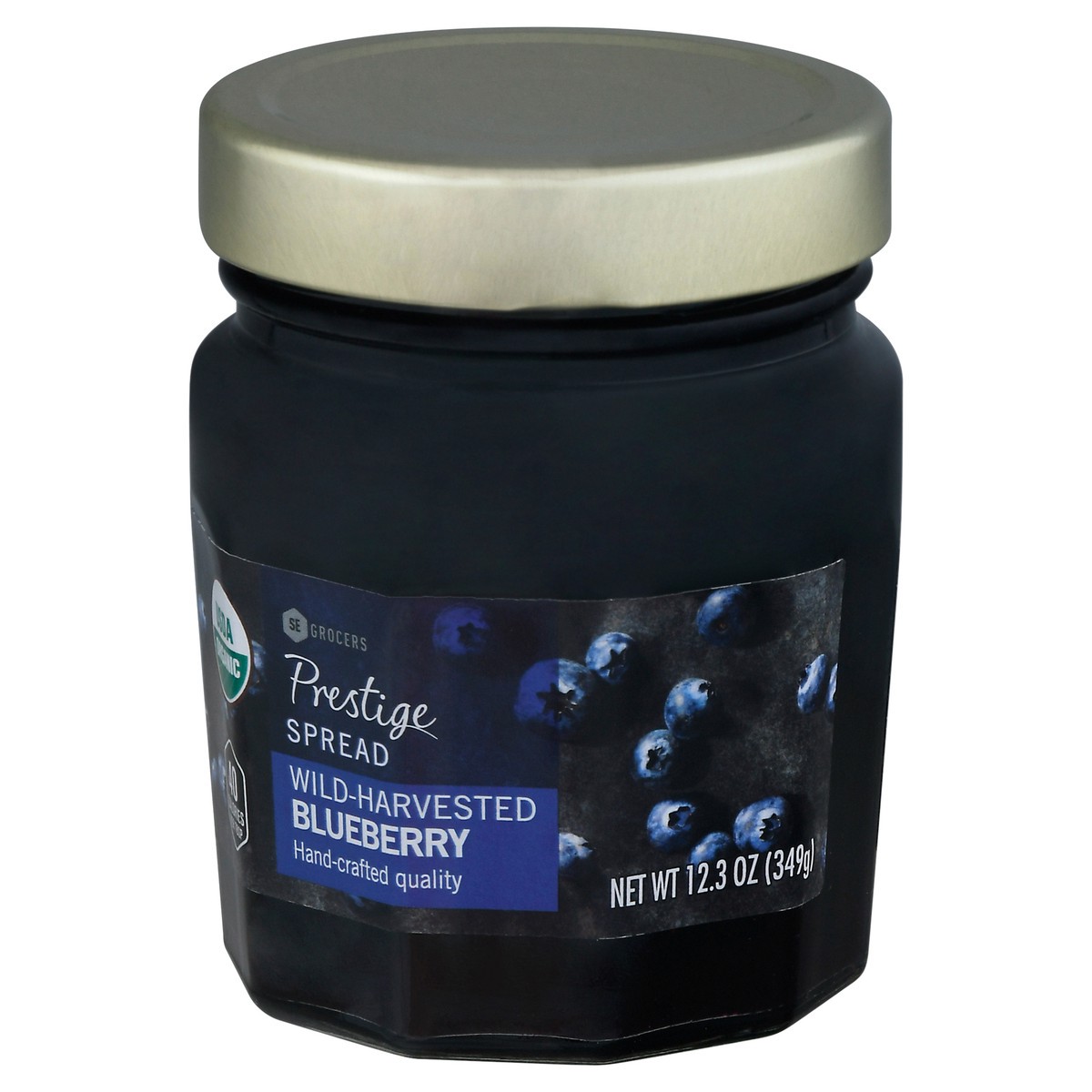 slide 14 of 14, SE Grocers  Prestige Wild Bluebery Spread, 12 oz