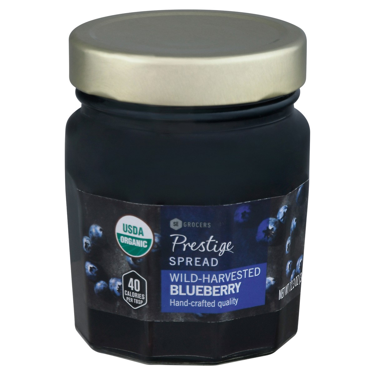 slide 3 of 14, SE Grocers  Prestige Wild Bluebery Spread, 12 oz