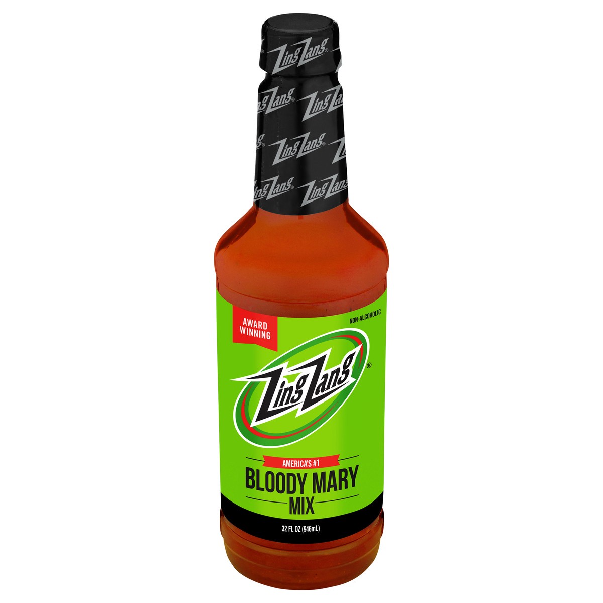 slide 1 of 9, Zing Zang Bloody Mary Mix, Non-Alcoholic Cocktail Mixer, 32 Fl Oz Bottle, 32 oz
