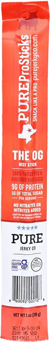 slide 1 of 1, Pure Jerky Co PUREProSticks The OG Beef Stick, 1 oz