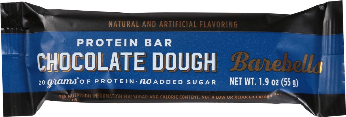 slide 2 of 9, Barebells Chocolate Dough Protein Bar 1.94 oz, 1.94 oz