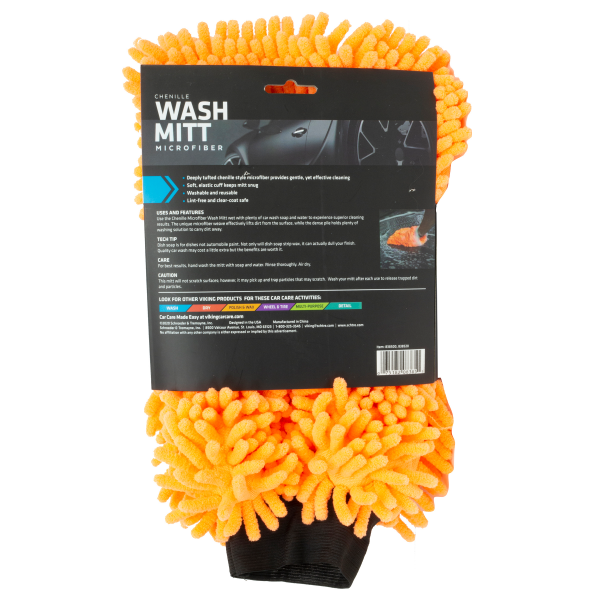 slide 3 of 4, Viking Microfiber Chenille 7 inch x 10 inch Wash Mitt, 10 in