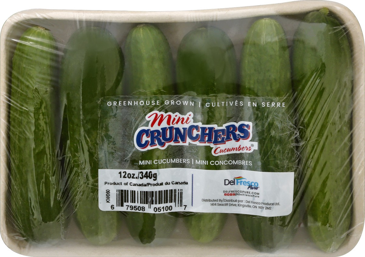 slide 1 of 11, Mini Crunchers Mini Cucumbers 12 oz, 12 oz