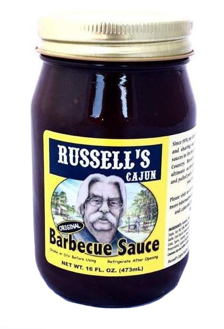 slide 1 of 1, Russells Cajun Bbq Sce Or, 16 oz