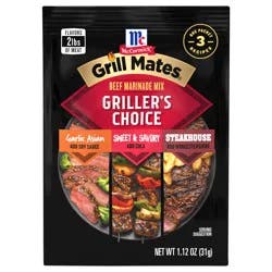 McCormick GRILL MATES Griller''s Choice Beef Marinade Mix, 1.12 oz