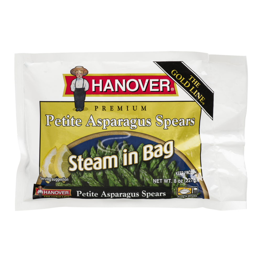 slide 1 of 1, Hanover Petite Asparagus Spears, 8 oz