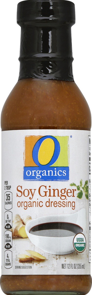 slide 2 of 2, O Organics Dressing Soy Ginger, 12 fl oz