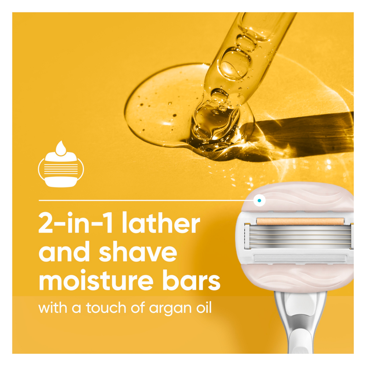 slide 19 of 29, Gillette Venus Moistureglide Women's Razor, Reusable Handle, 2 Razor Blade Refills and Shower Holder, 1 ct