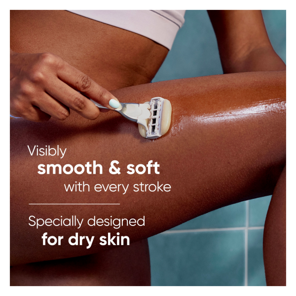 slide 9 of 29, Gillette Venus Moistureglide Women's Razor, Reusable Handle, 2 Razor Blade Refills and Shower Holder, 1 ct