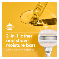 slide 8 of 29, Gillette Venus Moistureglide Women's Razor, Reusable Handle, 2 Razor Blade Refills and Shower Holder, 1 ct