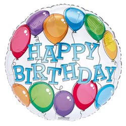 Happy Birthday Helium Filled Balloon