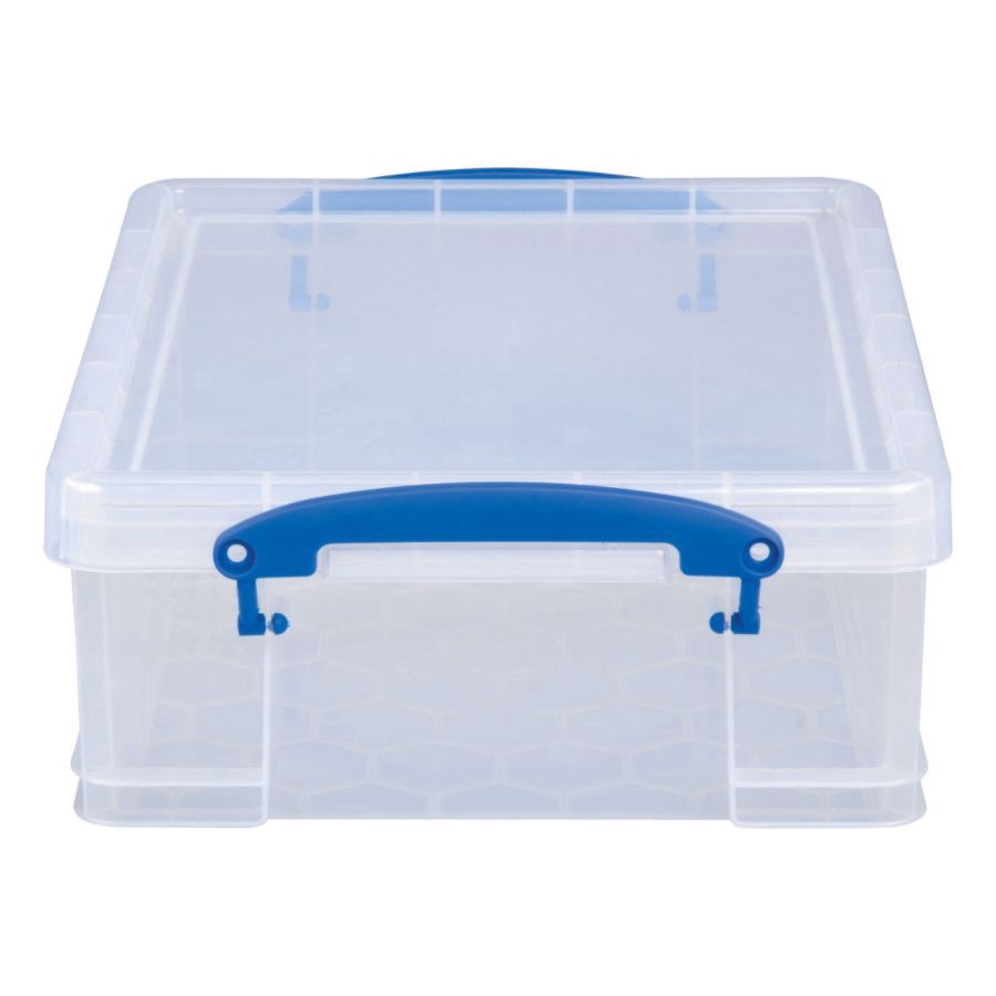 slide 2 of 3, Really Useful Box Plastic Storage Box, Clear, 14 in x 11 in x 5 in