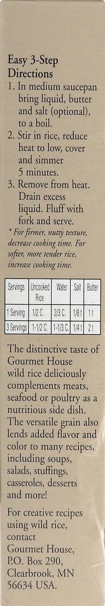 slide 2 of 13, Gourmet House Wild Rice 2.75 oz, 2.75 oz