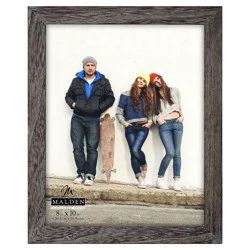 Malden Linear 8" x 10" Gray Ridge Picture Frame