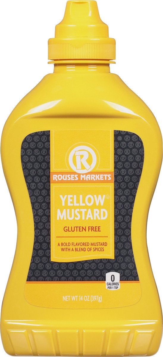 slide 11 of 12, Rouses Markets Gluten Free Yellow Mustard 14 oz, 14 oz
