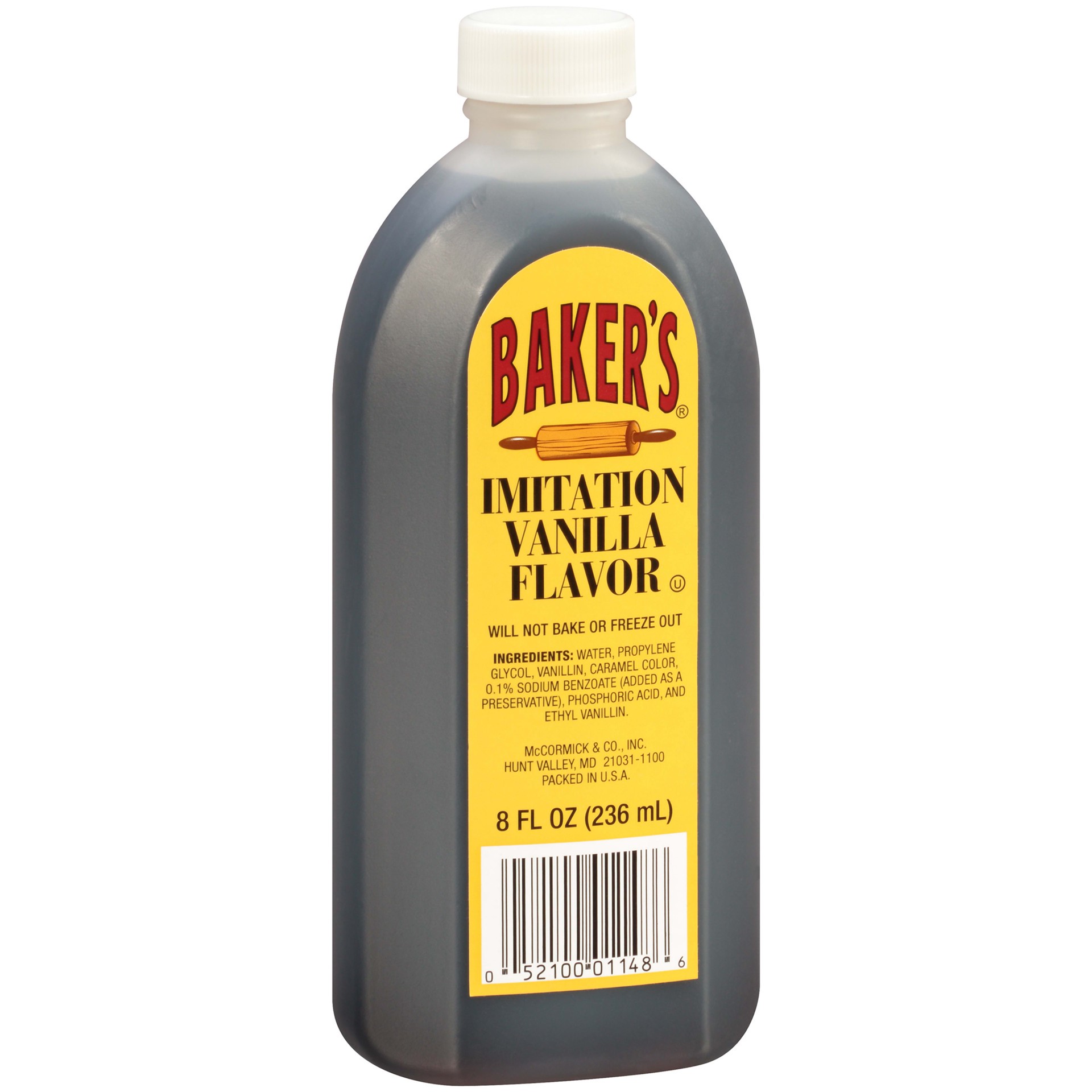 slide 3 of 5, Baker's Imitation Vanilla Flavor, 8 fl oz, 8 fl oz